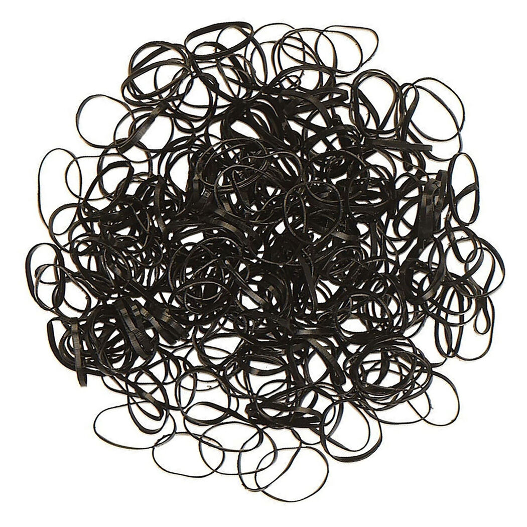 Mini élastiques silicone noirs